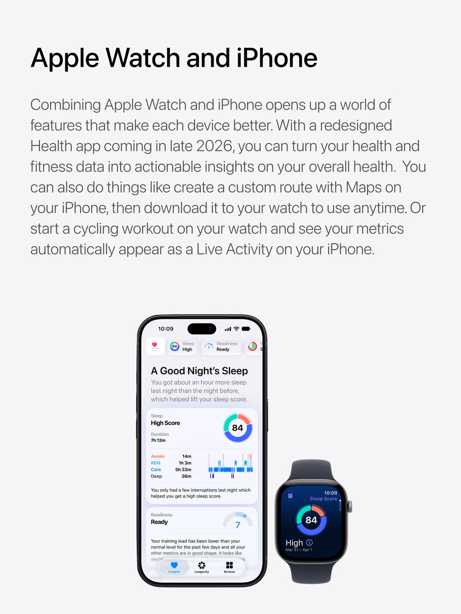 Apple Watch and iPhone