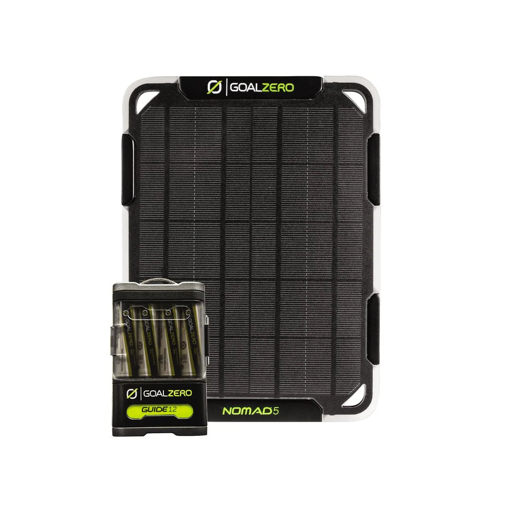 GOAL ZERO GUIDE 12 SOLAR KIT W/ NOMAD 5