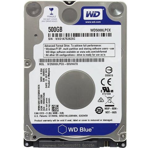 WD  2.5&quot; LAPTOP HDD 500GB