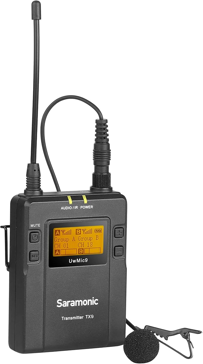 Saramonic UwMic9 TX9 transmitter UHF wireless microphone system