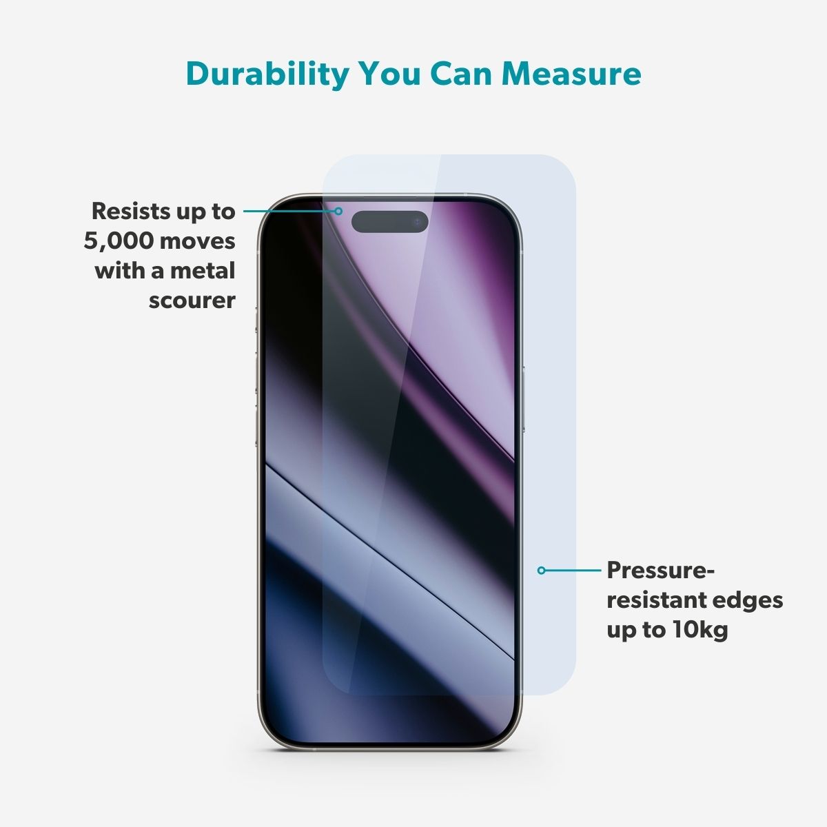 Epico Glass Protector iPhone 14 Pro/15/16 Standard Fit with One-Step Dust-Free Applicator