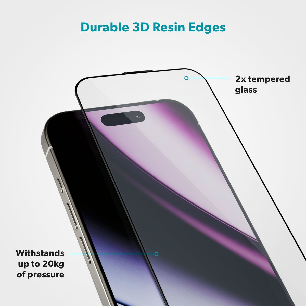 Epico Hero Glass 3D iPhone 16 Pro Max – with Install Frame