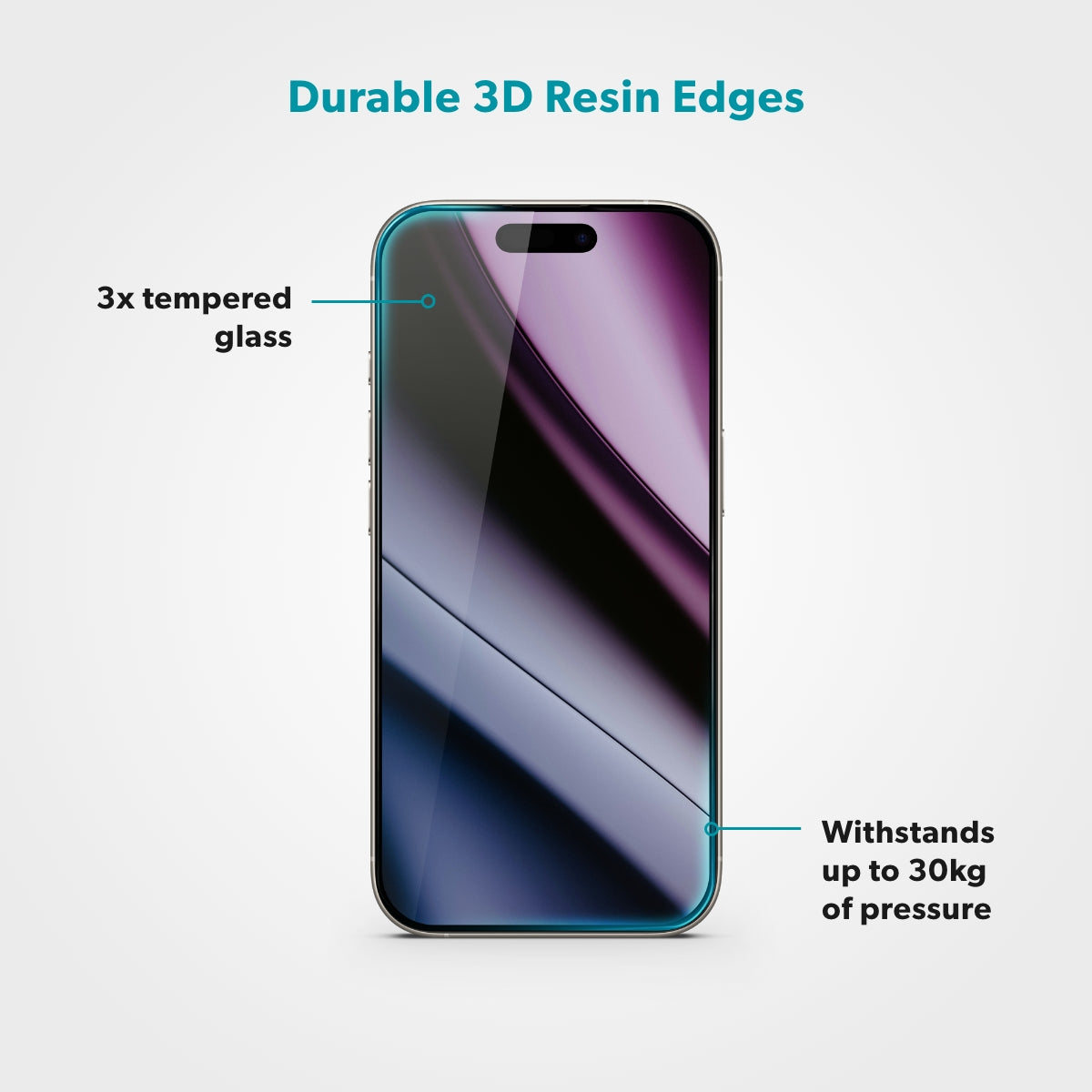 Epico ImpactBuffer Glass 3D iPhone 13/13 Pro/14/16e/17e