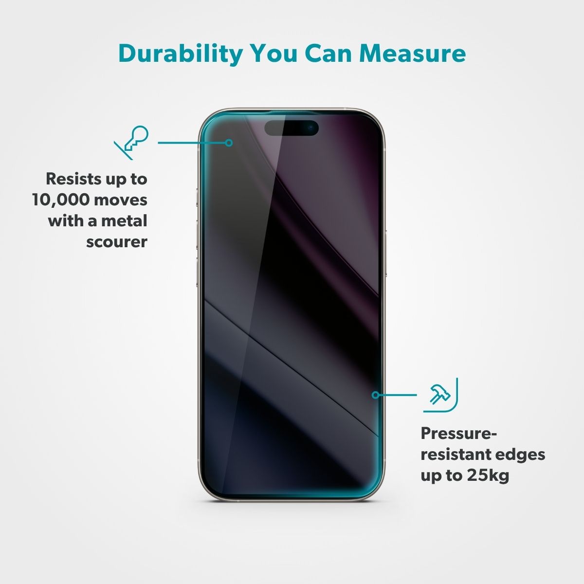Epico Privacy Glass 3D iPhone Air Ultra-Wide Fit with One-Step Dust-Free Applicator