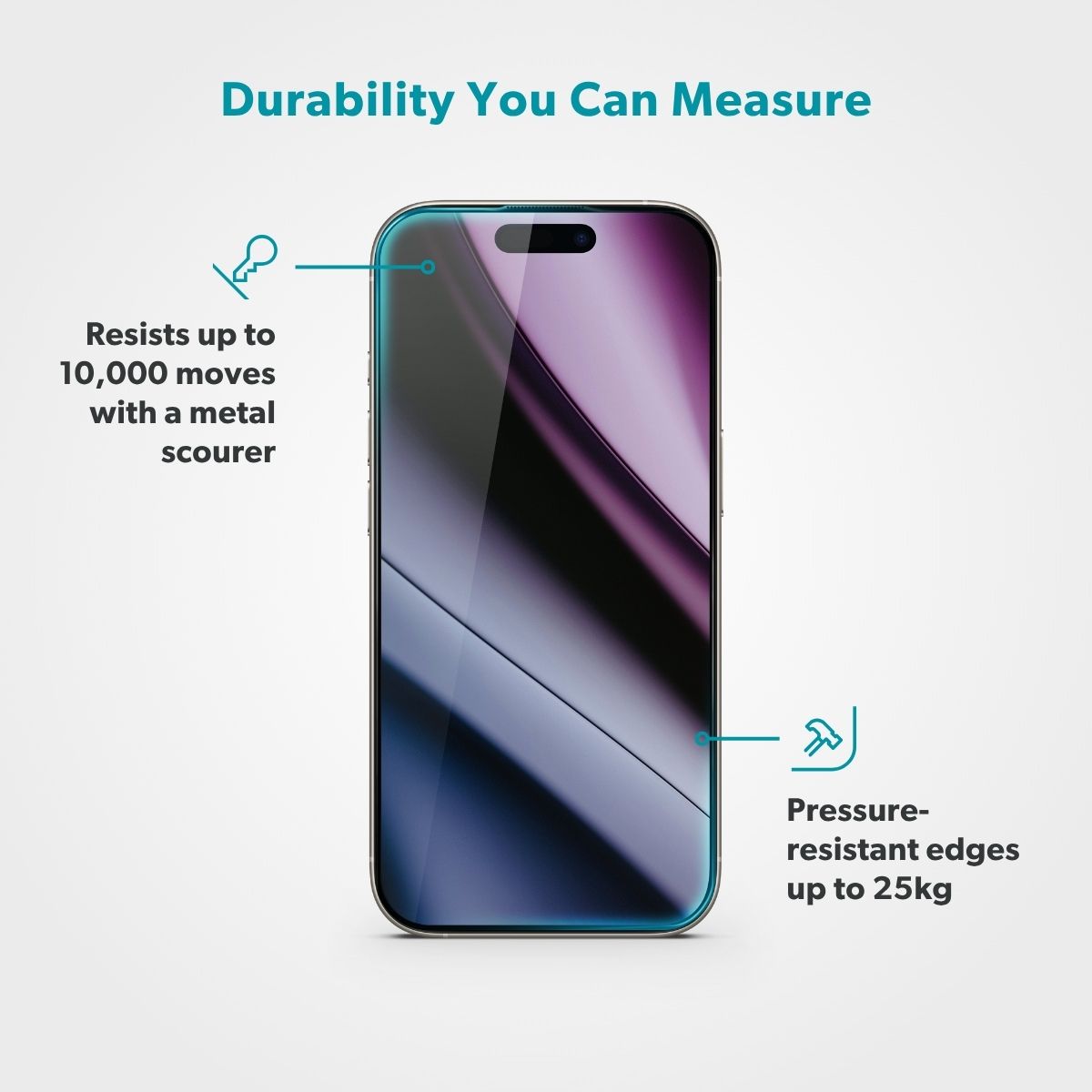 Epico Privacy Anti-Reflective Glass 3D iPhone 18 Pro Ultra-Wide Fit with One-Step Dust-Free Applicator