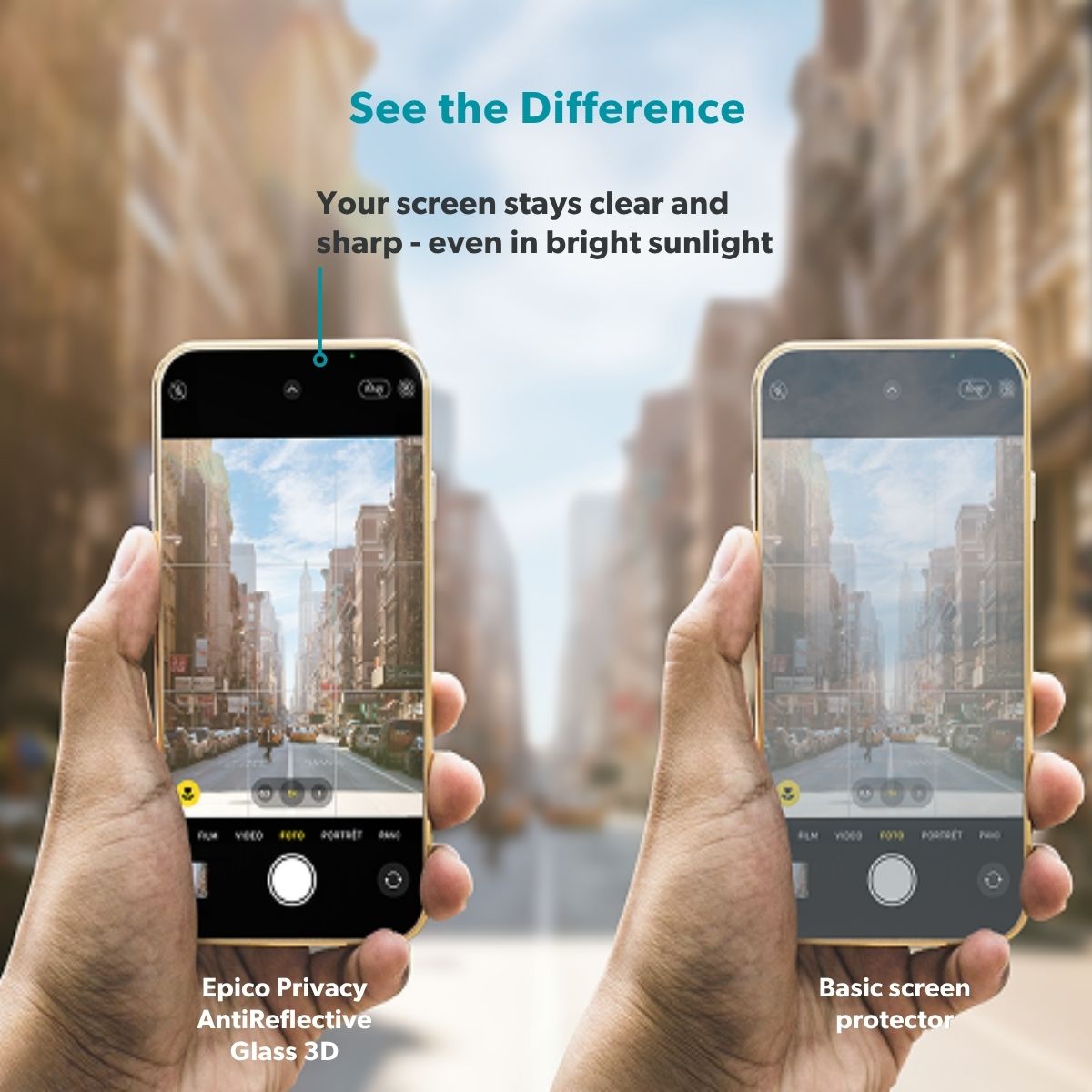 Epico Privacy Anti-Reflective Glass 3D iPhone 18 Pro Ultra-Wide Fit with One-Step Dust-Free Applicator