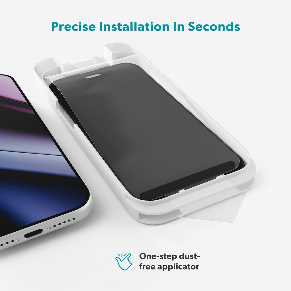 Epico Privacy Anti-Reflective Glass 3D iPhone 18 Pro Max Ultra-Wide Fit with One-Step Dust-Free Applicator