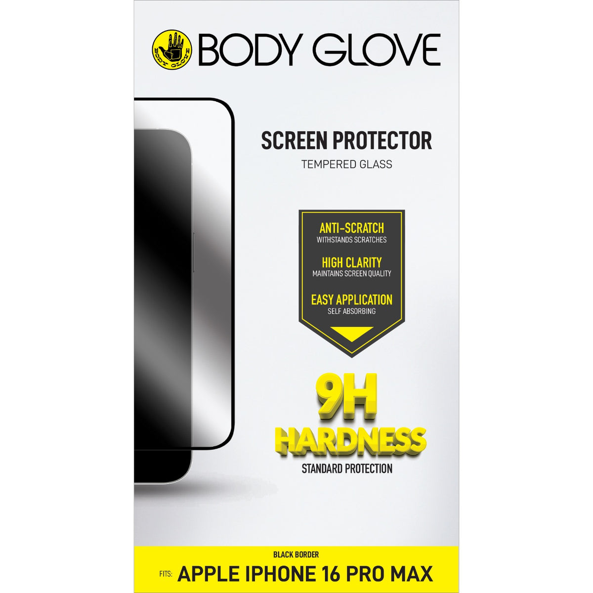 Body Glove 17/16 Pro Max Tempered Glass Black