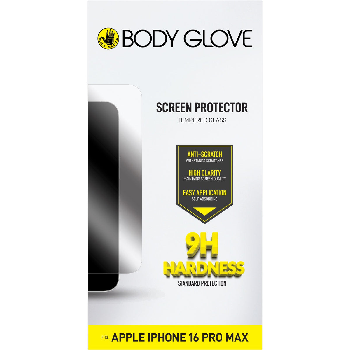 Body Glove iPhone 16/17 Pro Max Tempered Glass Clear