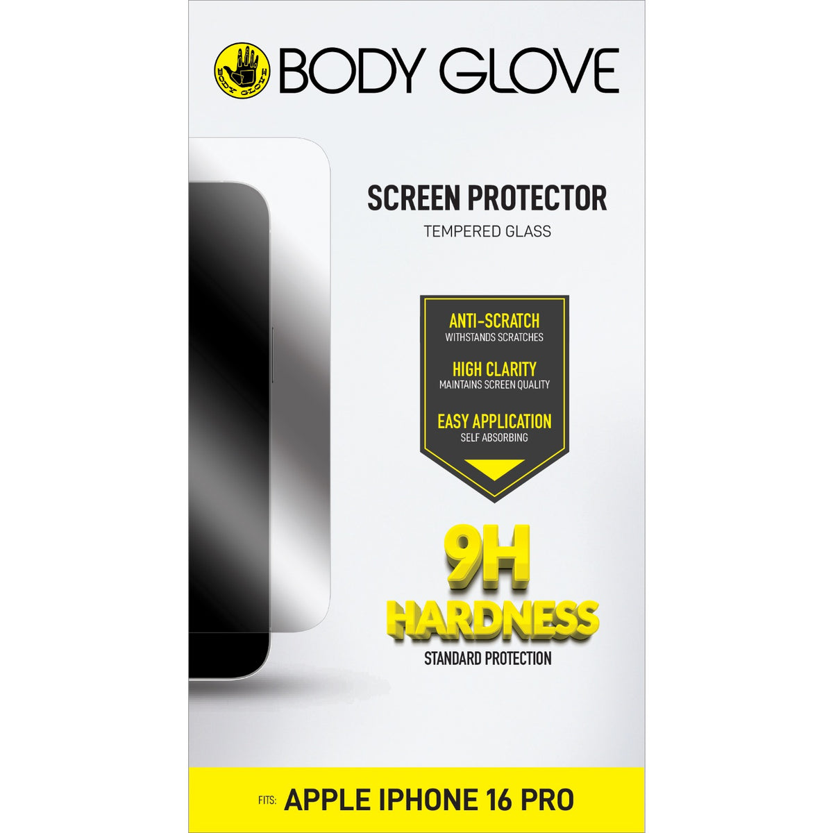 Body Glove iPhone 17/17 Pro/16 Pro Tempered Glass Clear