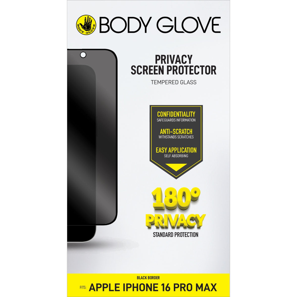Body Glove Privacy Tempered Glass – iPhone 16/17 Pro Max