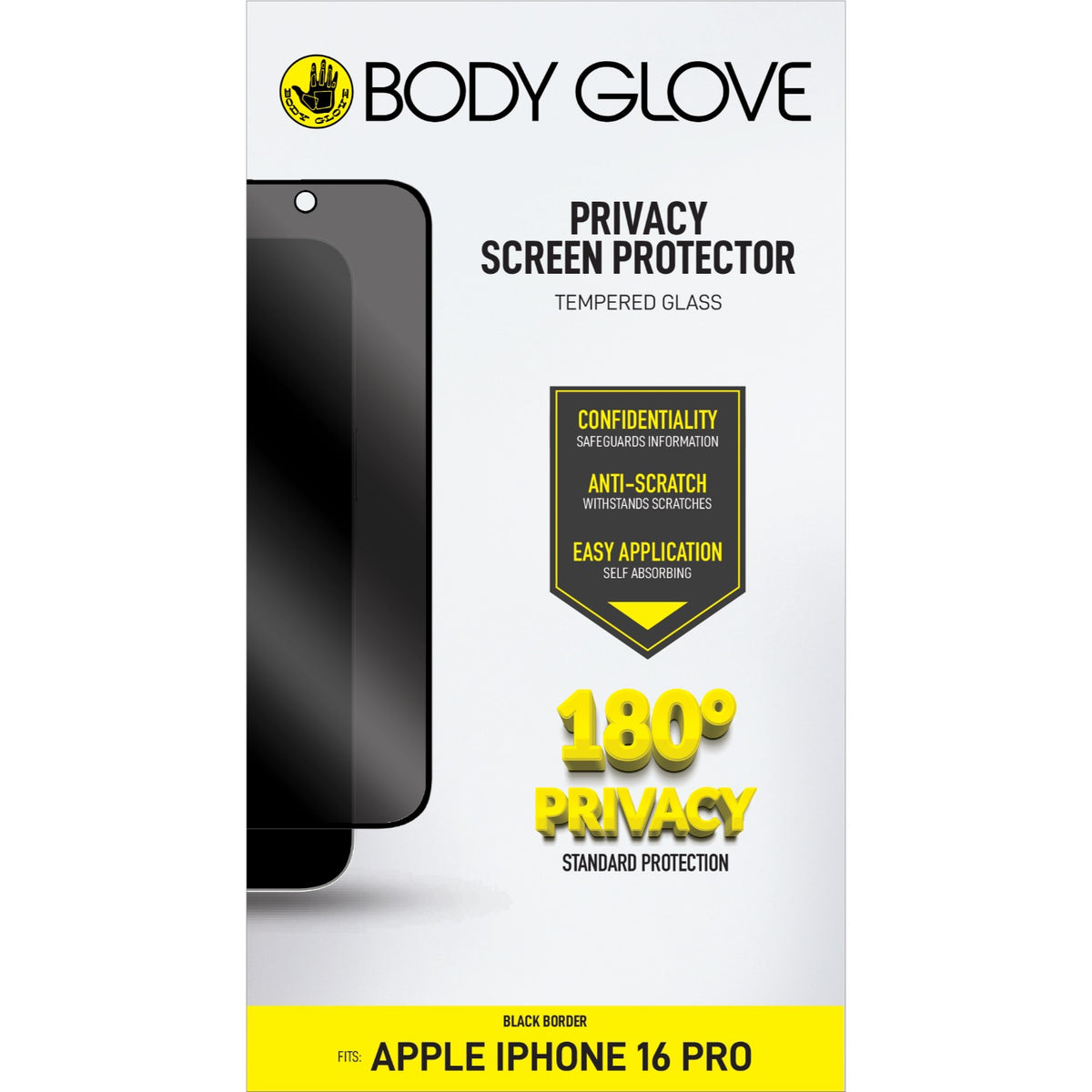 Body Glove Privacy Tempered Glass – iPhone 16 Pro/17 Pro/17