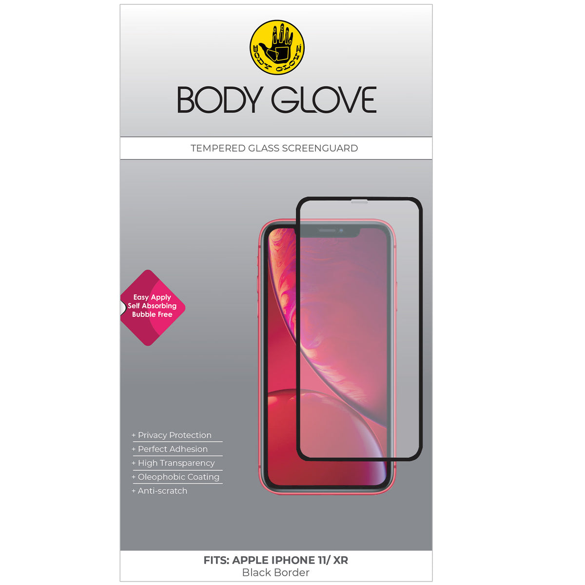 Body Glove Easy Apply Tempered Glass – iPhone 11/XR