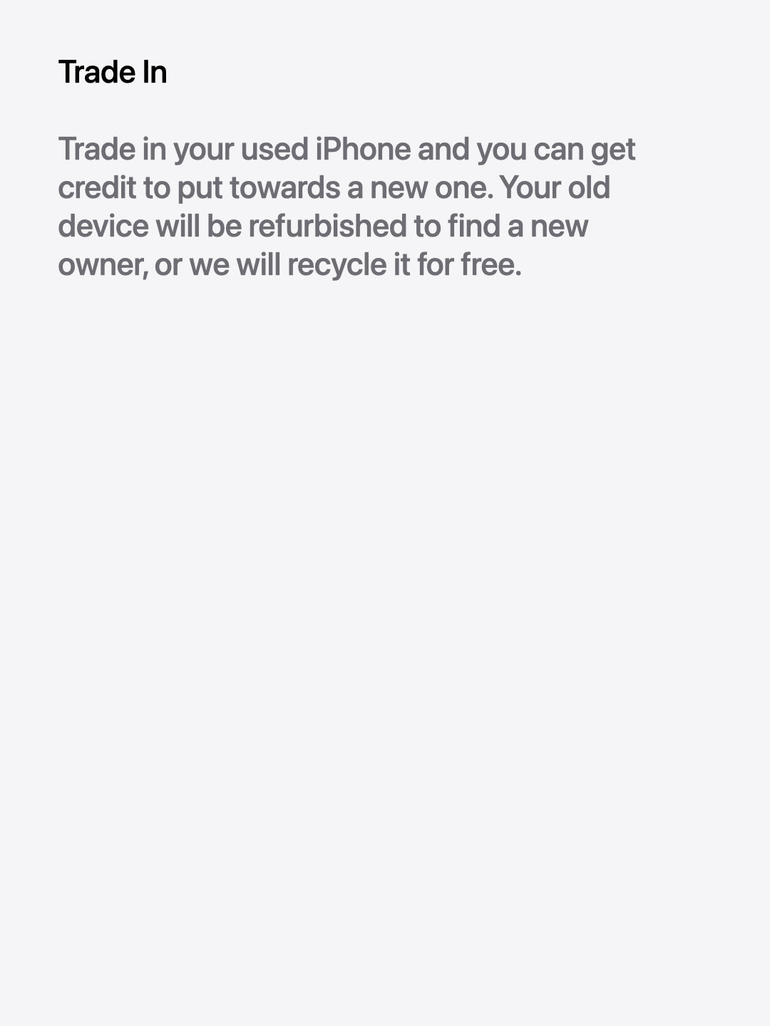 Trade In