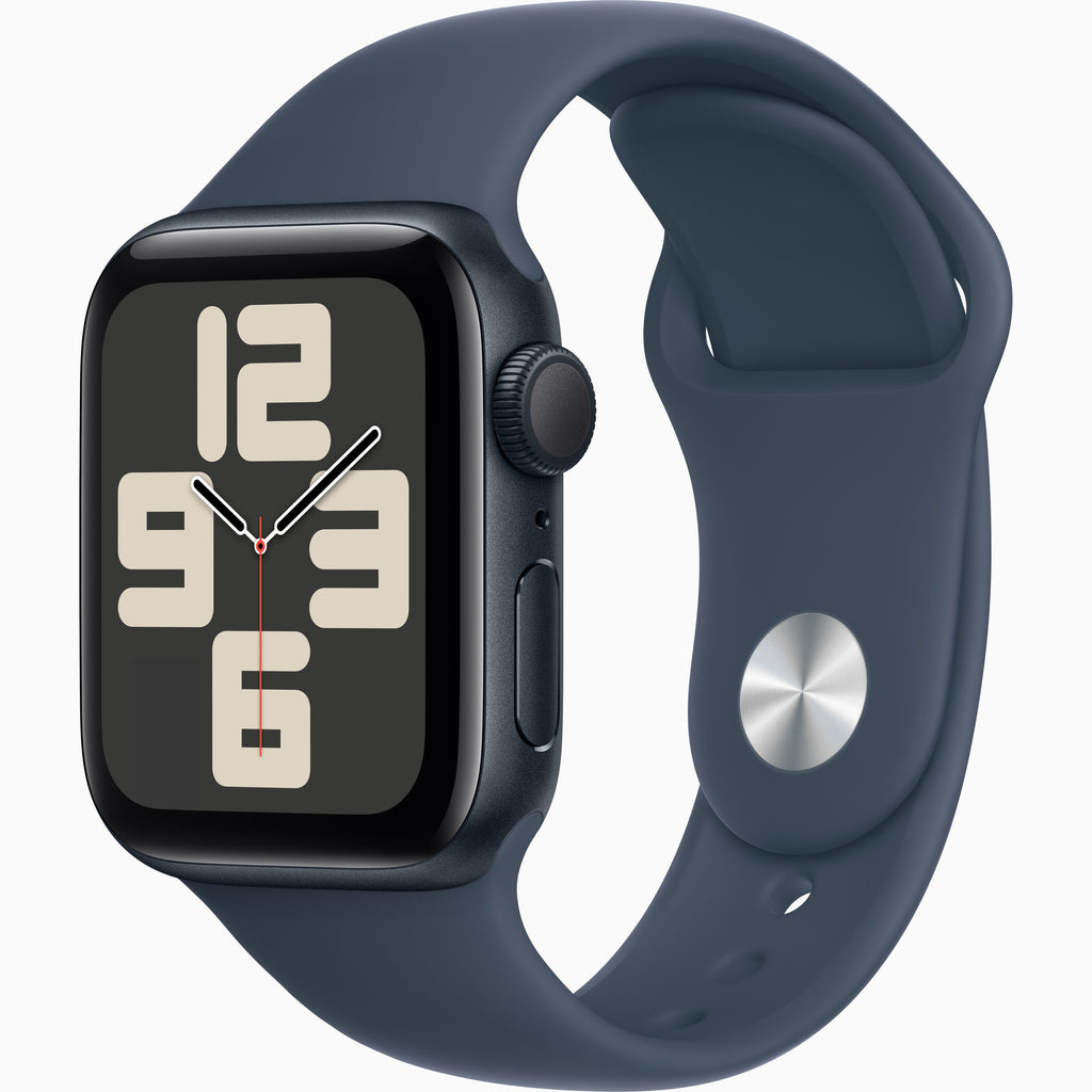 APPLE WATCH SE (GEN 2) 40MM SILVER AL S BLUE SPORT BAND M/L - Solution  Centre