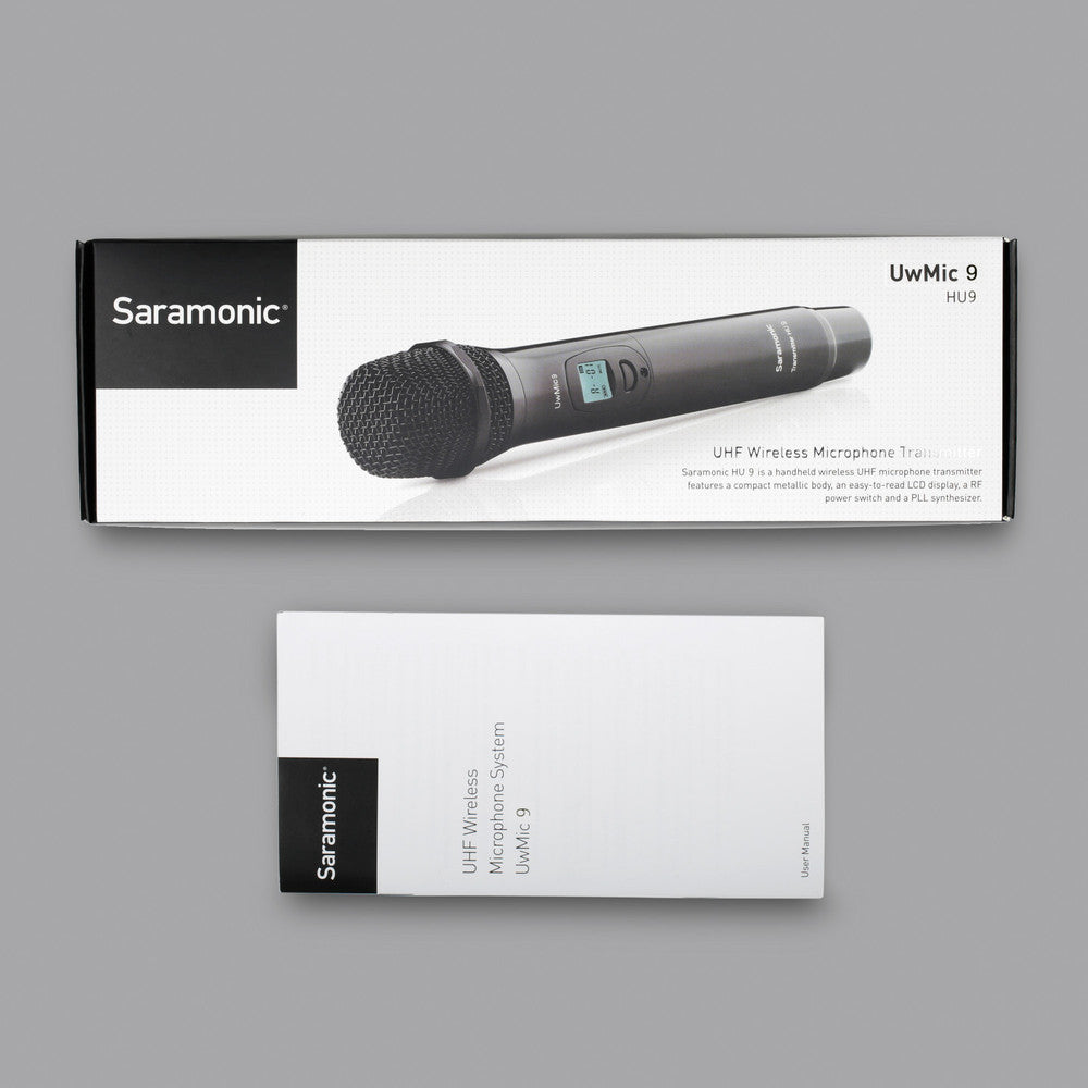 Saramonic UwMic9 HU9 hand-held transmitter UHF wireless microphone system